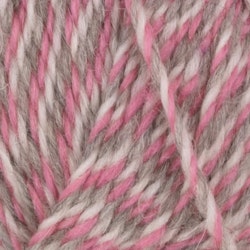 Garn Sportsragg, 50g, Rosa/Grå, 584