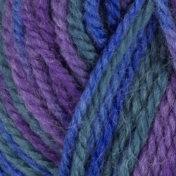 Garn Sportsragg, 50g, Flerfärgad Lila/Blå, 571