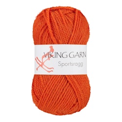 Garn Sportsragg, 50g, Orange, 551