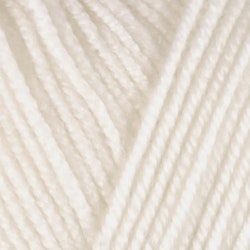 Garn Baby Merino, 50g, Vit, 200