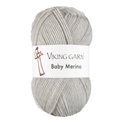 Garn Baby Merino, 50g, Pärlgrå, 212