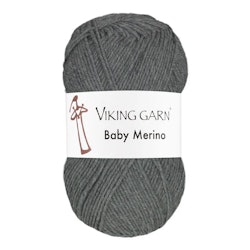 Garn Baby Merino, 50g, Grå, 215