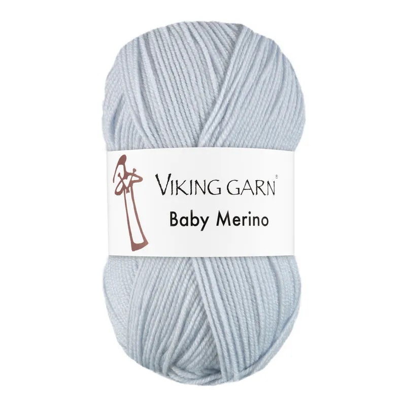 Garn Baby Merino, 50g, Ljusblå, 220