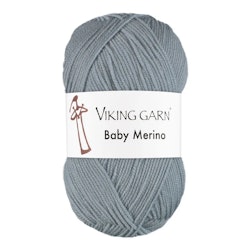 Garn Baby Merino, 50g, Gråblå, 223