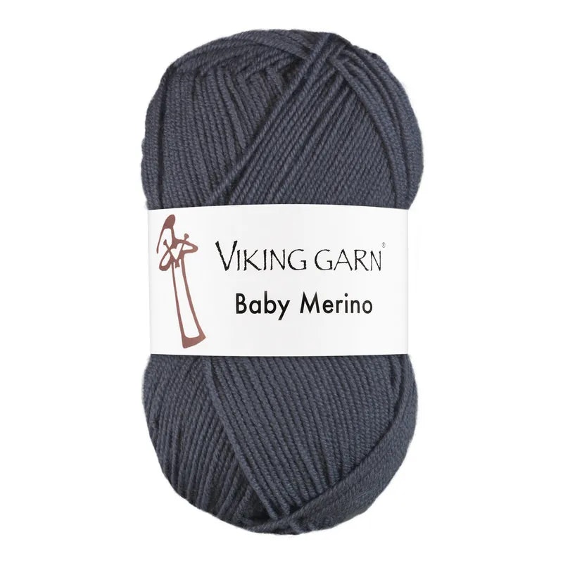 Garn Baby Merino, 50g, Jeansblå, 227