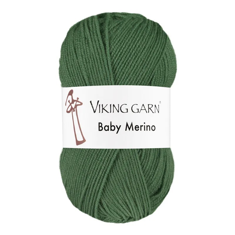 Garn Baby Merino, 50g, Grön, 234