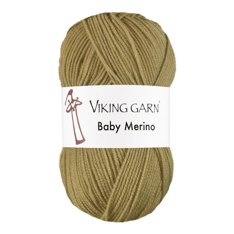 Garn Baby Merino, 50g, Khakigrön, 241