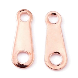 Chain Tabs, Roseguld, 10x4x0.5mm, 20st