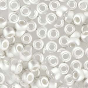 MIYUKI, Japanese Seed Beads, Round, 8/0, Bright Sterling Silver Plated Matte