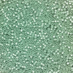 MIYUKI, Japanese Seed Beads, Round, 11/0, Green Silverlined