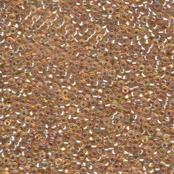 MIYUKI, Japanese Seed Beads, Round, 11/0, Silver Lined Gold AB