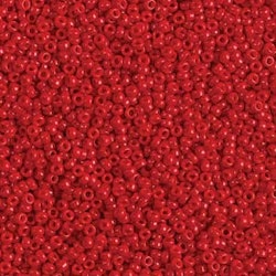 MIYUKI, Japanese Seed Beads, Round, 11/0, Opaque Red