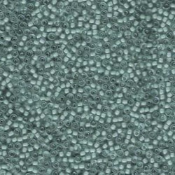MIYUKI, Japanese Seed Beads, Round, 11/0, Emerald/Lined Light Grey