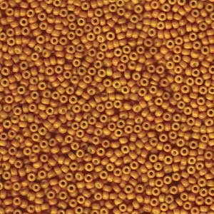 MIYUKI, Japanese Seed Beads, Round, 11/0, Special Dyed Pale Pumkin