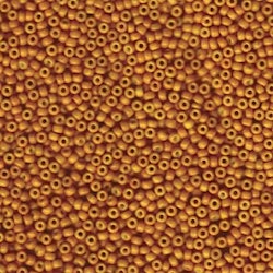 MIYUKI, Japanese Seed Beads, Round, 11/0, Special Dyed Pale Pumkin