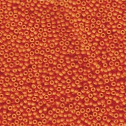 MIYUKI, Japanese Seed Beads, Round, 11/0, Special Dyed Harvest Orange
