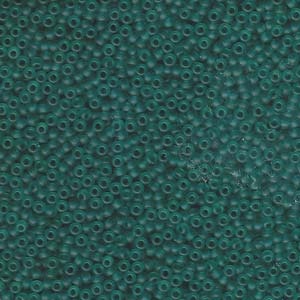 MIYUKI, Japanese Seed Beads, Round, 11/0, Matte Transparent Teal