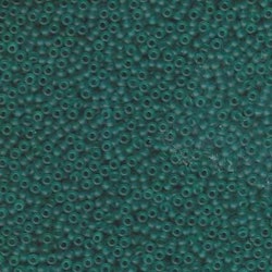 MIYUKI, Japanese Seed Beads, Round, 11/0, Matte Transparent Teal