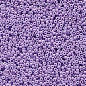 MIYUKI, Japanese Seed Beads, Round, 11/0, Duracoat Opaque Dyed Lilac