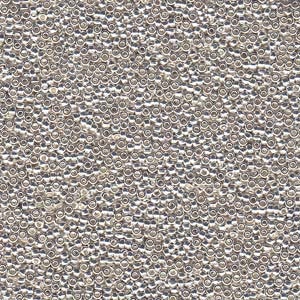 MIYUKI, Japanese Seed Beads, Round, 15/0, Bright Sterling Plated