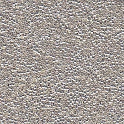 MIYUKI, Japanese Seed Beads, Round, 15/0, Bright Sterling Plated