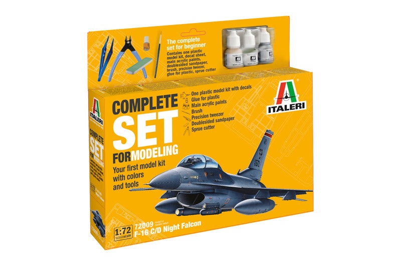 F-16 C/D Night Falcon, Complete Set For Modeling, 1/72