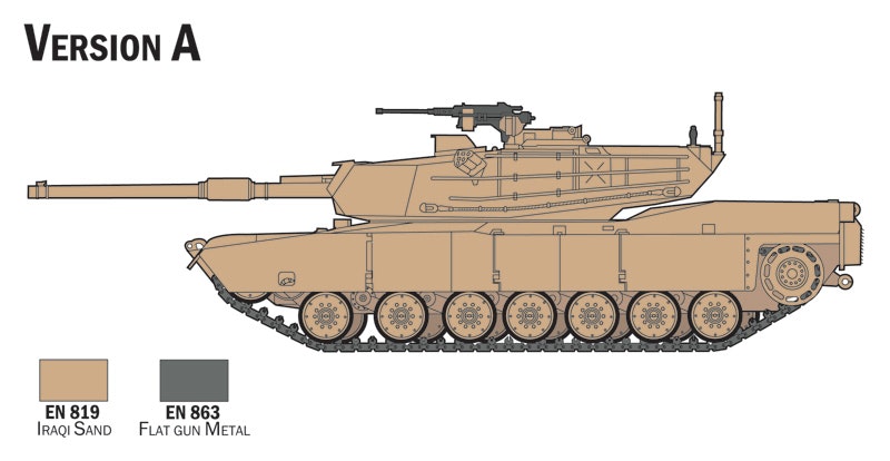 M1 Abrams, Complete Set For Modeling, 1/72