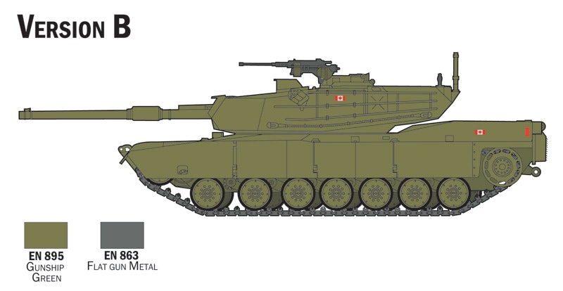 M1 Abrams, Complete Set For Modeling, 1/72