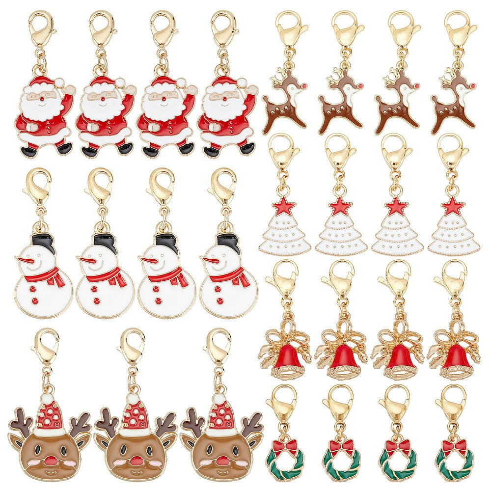 Julberlock/hänge kit, 28st