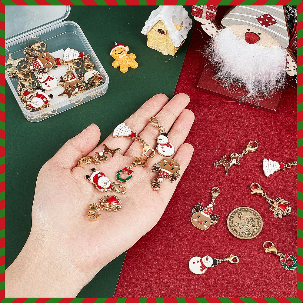 Julberlock/hänge kit, 28st