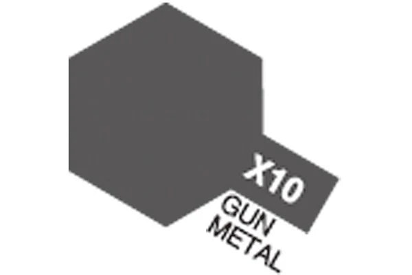 TAMIYA Acrylic Mini X-10 Gun Metal (Gloss)
