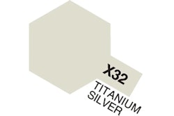 TAMIYA Acrylic Mini X-32 Titanium Silver (Gloss)