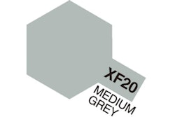 TAMIYA Acrylic Mini XF-20 Medium Grey (Flat)