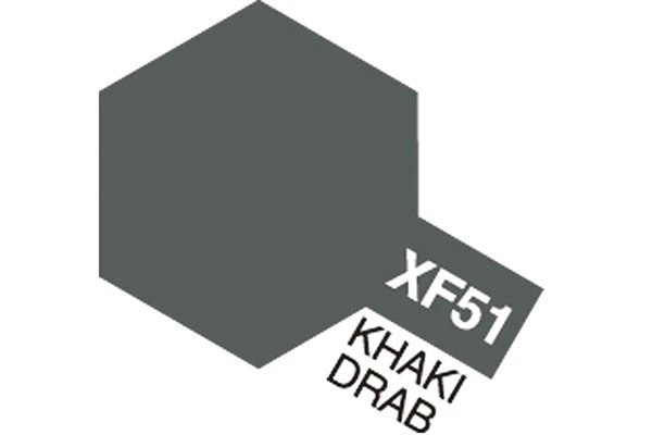 TAMIYA Acrylic Mini XF-51 Khaki Drab (Flat)