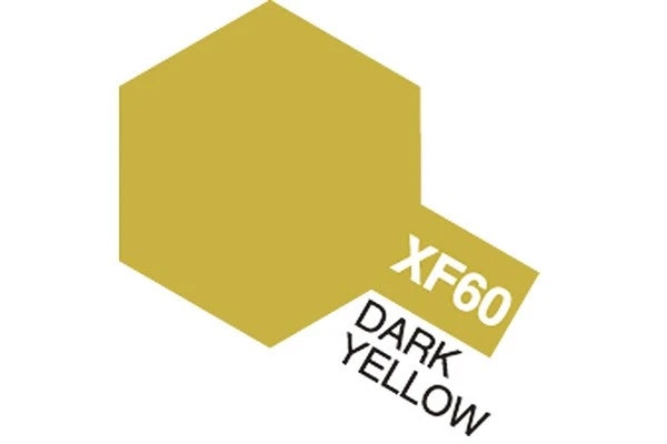 TAMIYA Acrylic Mini XF-60 Dark Yellow (Flat)