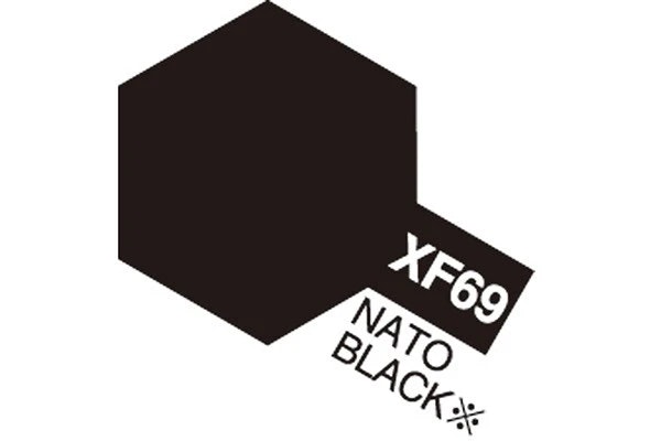 TAMIYA Acrylic Mini XF-69 NATO Black (Flat)
