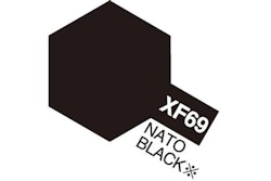 TAMIYA Acrylic Mini XF-69 NATO Black (Flat)
