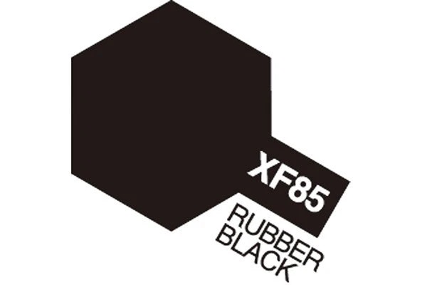 TAMIYA Acrylic Mini XF-85 Rubber Black (Flat)