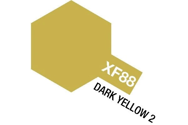 TAMIYA Acrylic Mini XF-88 Dark Yellow 2 (Flat)