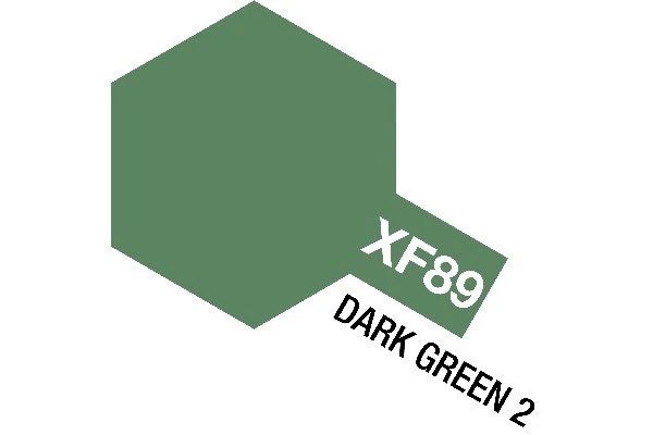 TAMIYA Acrylic Mini XF-89 Dark Green 2 (Flat)