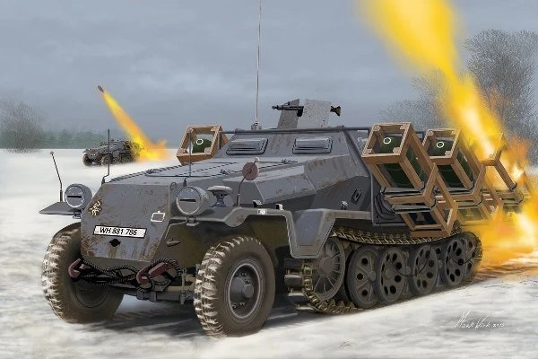 Sd.Kfz. 251/1 Ausf. C + Wurfr. 40, 1:72