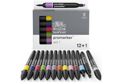 Promarkerset, Winsor & Newton, 12+1, Set 1