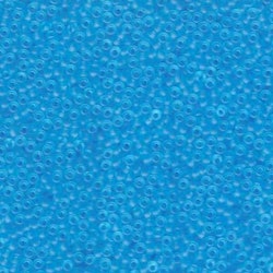 MIYUKI, Japanese Seed Beads, Round, 11/0, Matte Transparent Light Blue