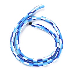 Polymerlerpärlor, Rör, Blue, Ca 65 Stycken