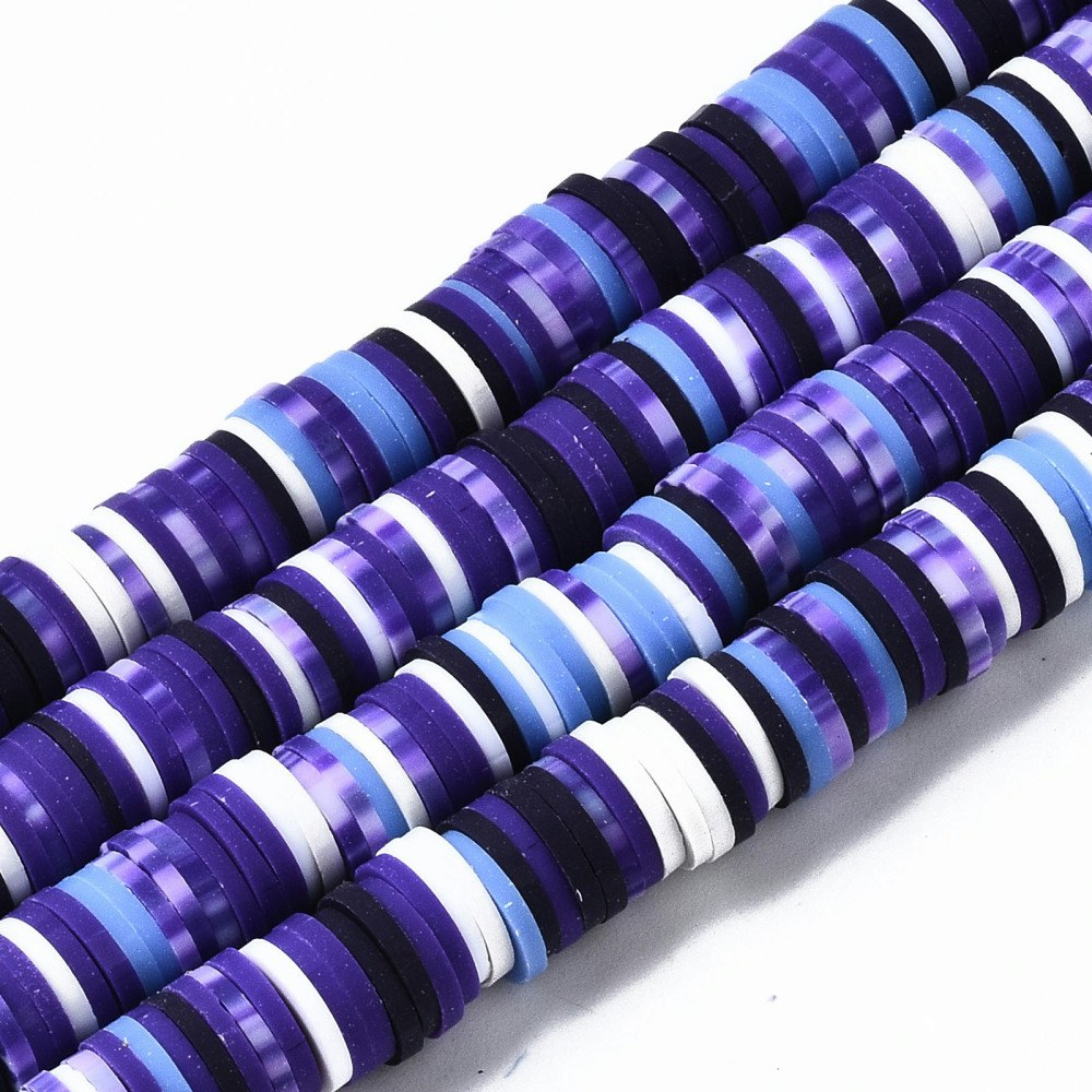 Polymerlerpärlor, Heishi, Dark Slate Blue, 320~447 st