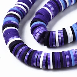 Polymerlerpärlor, Heishi, Dark Slate Blue, 320~447 st