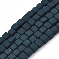 Polymerlerpärlor, Kuber, Dark Slate Blue, 89~91 st