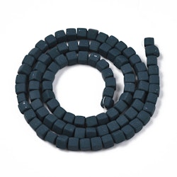 Polymerlerpärlor, Kuber, Dark Slate Blue, 89~91 st
