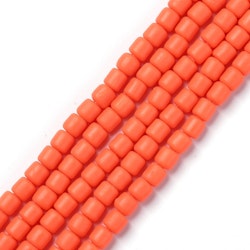 Polymerlerpärlor, Rör, Tomato, 61 st