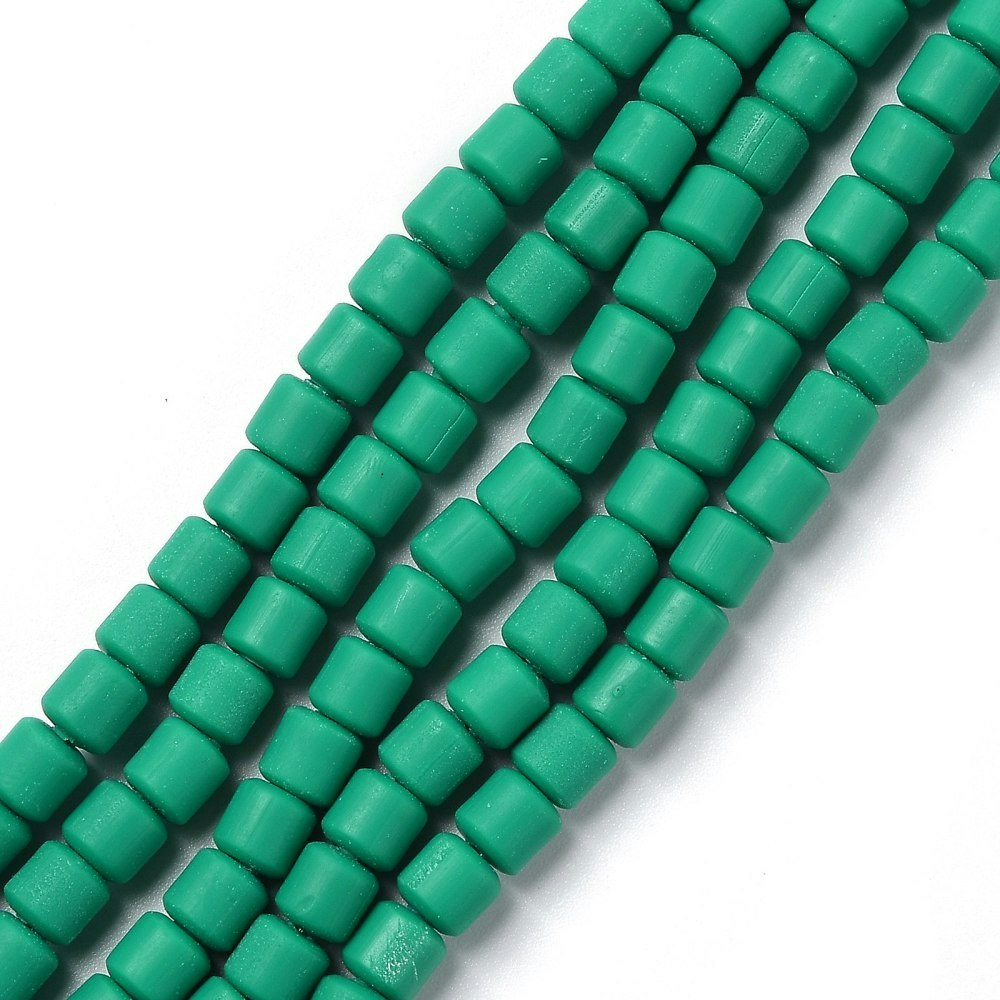 Polymerlerpärlor, Rör, Green, 61 st